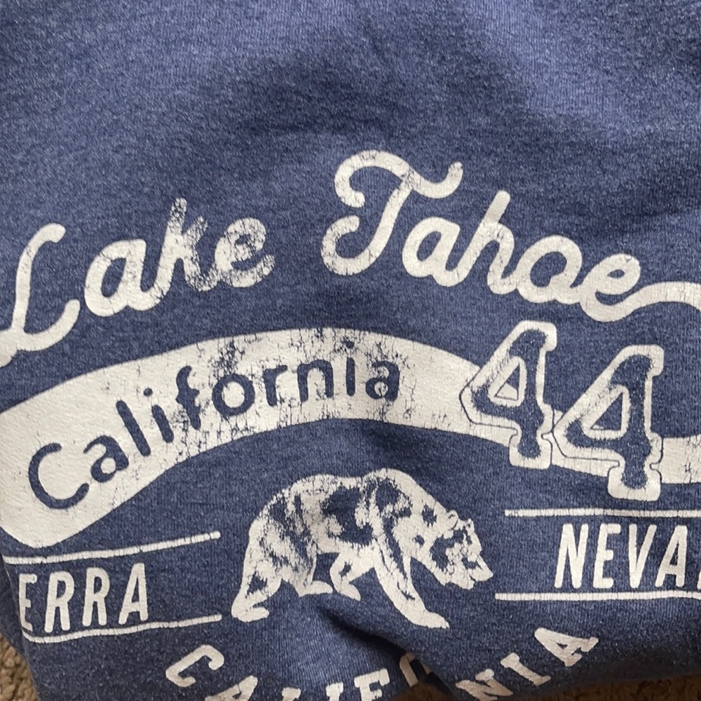 Blue comfy Lake Tahoe sweatshirt